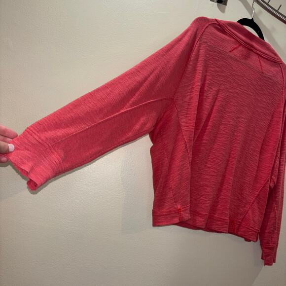 We The Free Free People Coral Button Neck Long Sleeve Top - Size Medium - Picture 10 of 13